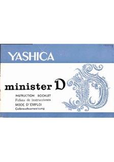 Yashica Minister D manual. Camera Instructions.